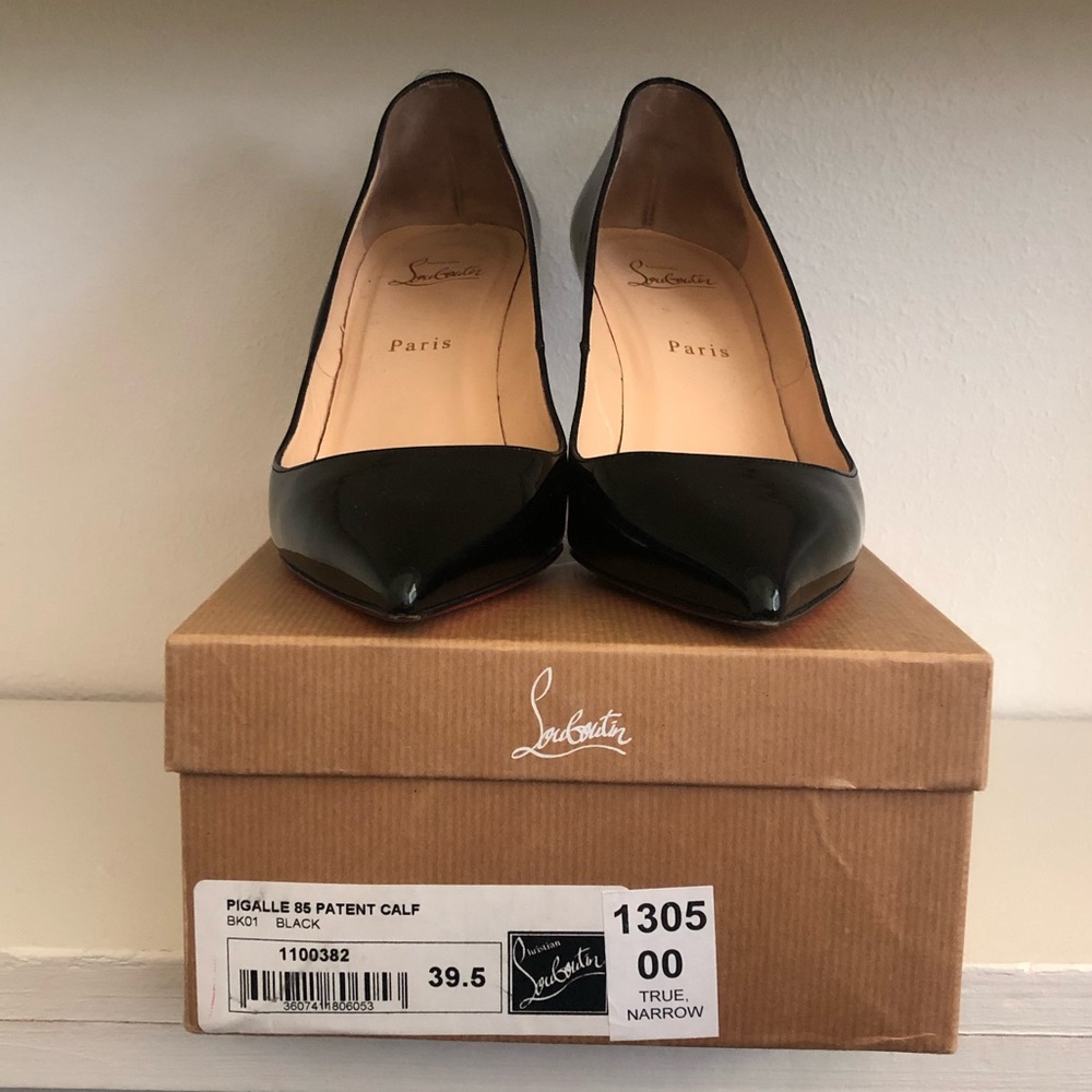 Classic Black Patent Pigalle Louboutins